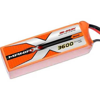 RC model letadla ManiaX Lipol 22.2V 3600mAh 80C
