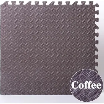 Hrací deka Měkká pěnová podložka pro děti | dětská podložka, hrací koberec - Hnědý , 8 ks