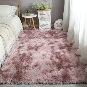 Koberec Hebký koberec k posteli 40x60 cm | koberec, dekorace - Přechod růžová fialová , 40cmx60cm