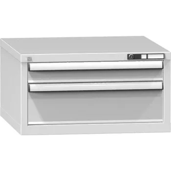 Dílenský stůl Podvěsný kontejner pro dílenský stůl, v x š x h: 390 x 578 x 630 mm, 2 x zásuvka, barva šedá RAL7035