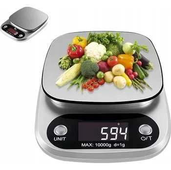 Kuchyňská váha PŘESNÁ KUCHYŇSKÁ VÁHA 10 kg LCD displej KLENOTNICKÁ BATERIE