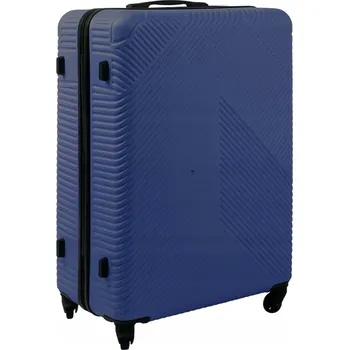 Cleo Art Tvrdý kufr velký ABS Cestovní kufr světle modrý námořnický XL velikost 99 l