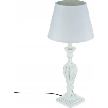 Lampička Stolní lampa Atmosphera bílá vintage E27 55 cm 40 W