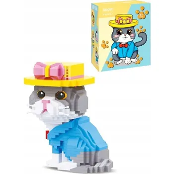 ostatní stavebnice Balody 18407 Kočka v klobouku Stavebnice 832 dílků