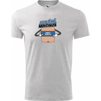 Chlapecké tričko Beton - Malta jsem pěkně namíchnutá - Tričko dětské bavlněné - 98 cm / 2 roky ( Světlešedý Melír )