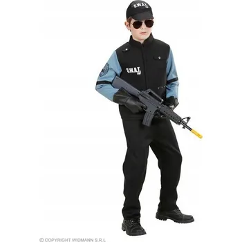 Karnevalový kostým Kostým Dětský SWAT Policista - Antiteroristická Jednotka, Velikost 128