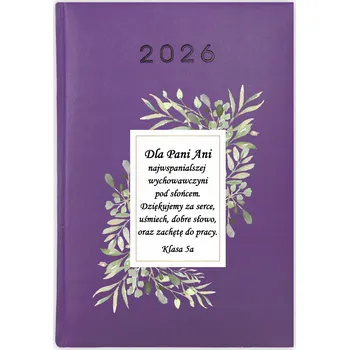 Kalendář Knihový kalendář 2026 A5 fialový