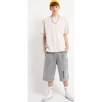Chlapecké kraťasy Reporter Young | Chlapecké světle šedé kraťasy s efektem seprání, model JORTS - Barva ŠEDÁ, Velikost 146 251-0113B-67-130-1