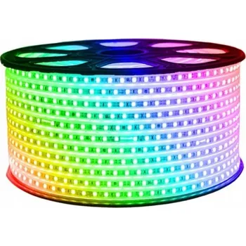 LED osvětlení VÝKONNÝ LED RGB PÁSEK 5050 230V BAREVNÝ MULTI