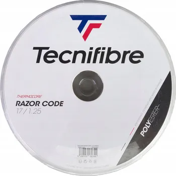 Struna na výplet tenisové rakety Tenisový výplet Tecnifibre Razor Code 1,25 mm / 200 m šedý