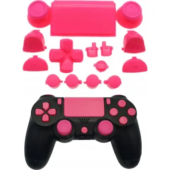 Herní příslušenství SADA TLAČÍTEK + HOUBIČKY A ZÁSLEPKA PRO OVLADAČ PS4 JDS 040 050
