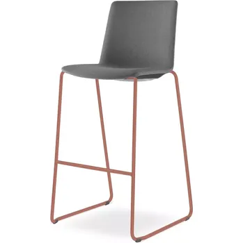 Jednací židle Barová židle SKY FRESH 065-Q-N13 (4-nohá kostra cihlově červená PANTONE 17-1532 TCX, celočalouněný k