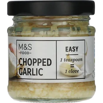 Koření Marks & Spencer Nasekaný česnek v bílém vinném octě