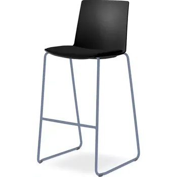 Jednací židle Barová židle SKY FRESH 062-Q-N15 (4-nohá kostra odstín holubí modrá RAL 5014, čalouněný sedák)