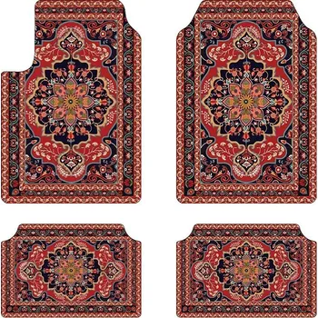 Koberec Boho koberec s retro vzorem do auta | podlahová rohož, měkký koberec - 4