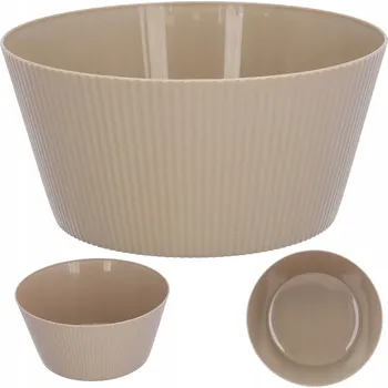 Miseczki na przekąski plastikowe wielorazowe béžové na ovoce, dezerty 2ks