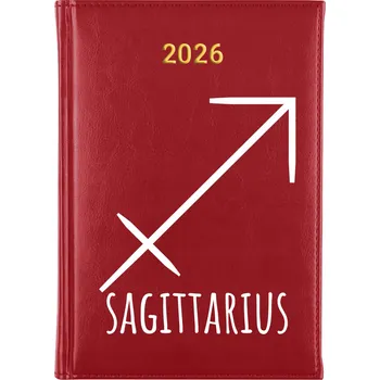 Kalendář Knižní kalendář 2026 A5 červený