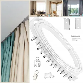 Obraz ELASTICKÁ OHYBNÁ LIŠTA NA ZÁVĚSY, STROPNÍ DRŽÁK, STROPNÍ LIŠTA NA ZÁVĚSY