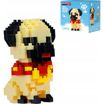 ostatní stavebnice Pejsek mini Mops, Stavebnice 199 dílů