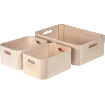 Příbor Home Styling Collection Dřevěné organizéry, 3 ks.
