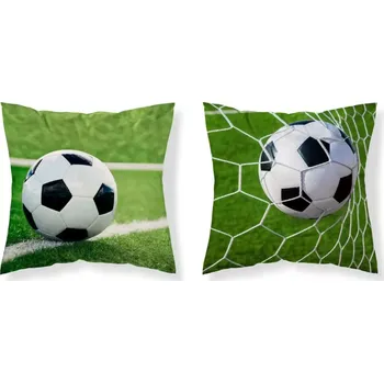 Povlak na dekorativní polštářek Detexpol Povlak na polštářek Fotbalový míč micro Polyester, 40/40 cm
