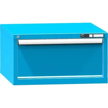 Dílenský stůl Podvěsný kontejner pro dílenský stůl, v x š x h: 390 x 578 x 630 mm, 1 x zásuvka, barva modrá RAL5012