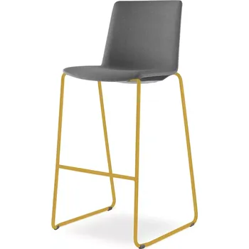 Jednací židle Barová židle SKY FRESH 065-Q-N16 (4-nohá kostra odstín medově žlutá RAL 1005, celočalouněný korpus)