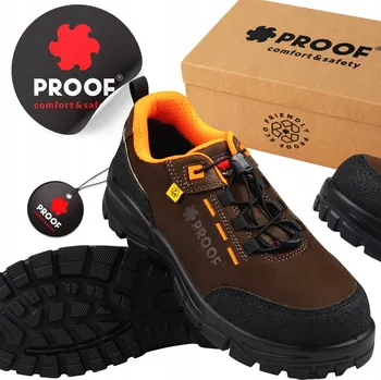 Pracovní oblečení PRACOVNÍ OBUV DÁMSKÁ OBUV BEZPEČNOSTNÍ POLOBOTKY KŮŽE BOZP S3 ESD PROOF VEL.