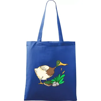 Nákupní taška Geokačer s keškou - Taška bavlněná - 42 x 38 cm ( Královská modrá )