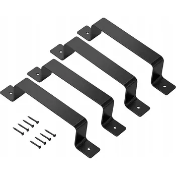 KLIKA PRO POSUVNÉ DVEŘE MADLO ČERNÉ 200mm