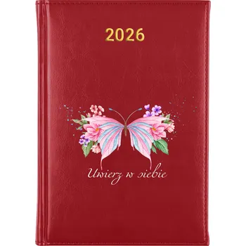 Kalendář Knižní kalendář 2026 A5 červený