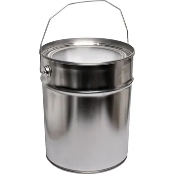 kbelík Plechový kbelík 10 litrů, kónický, madlo a víko, BJ = 20 ks