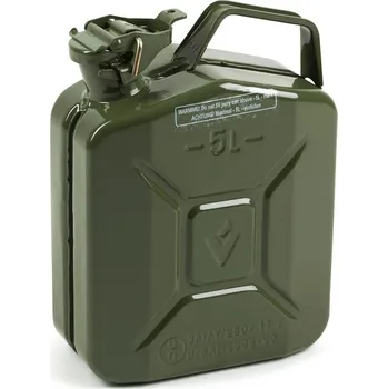 Kanystr Kanystr na pohonné hmoty z oceli, objem 5 litrů, UN schválení