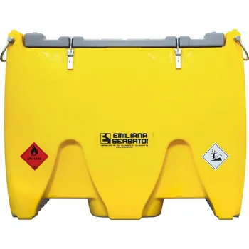 Palivová nádrž Mobilní čerpací zařízení na naftu, 600 litrů, s vysokoprůtokovým čerpadlem 12 V, víko, schválení UN