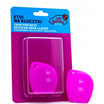 Růžové silikonové pouzdro na klíče pro Fiat, Opel, Suzuki - EPKC36 CARSAFETY