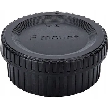 SADA KRYTEK NIKON: KRYTKA TĚLA (BODY MOUNT F) + ZADNÍ KRYTKA OBJEKTIVU JJC L-R16 (NÁHRADA)