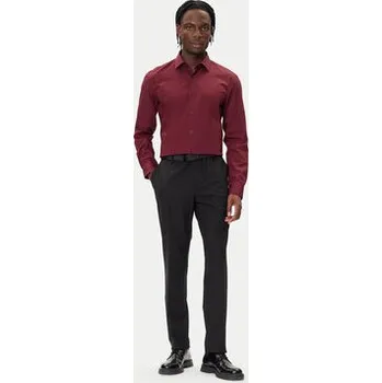 Pánská košile HUGO Košile Kenno 50289499 Bordó Slim Fit 43