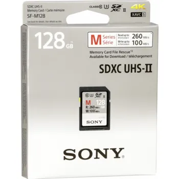 Paměťová karta Sony SDXC M series 128GB UHS-II Class 10 U3 V60