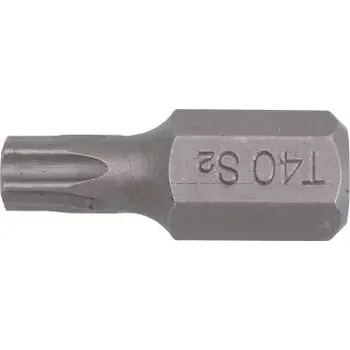 Příslušenství k nářadí Bit 10 mm T-profil T40 x 30 mm BGS104872, zatíž. do 5 kg (BGS 104872 Bit TORX T40 x 30 mm, upínání šestihran 10 mm)