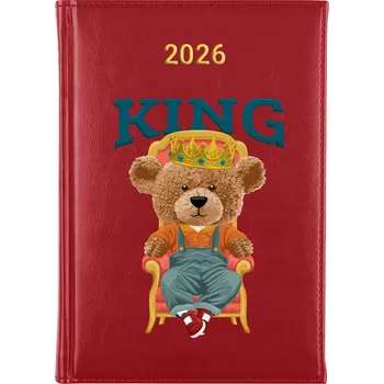 Kalendář Knižní kalendář 2026 A5 červený