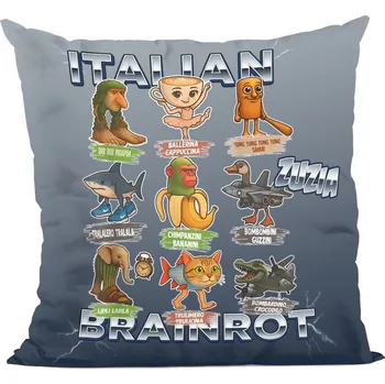 Polštář Polštář Italský Brain Rot Balíček tvorů Italský Brain Rot
