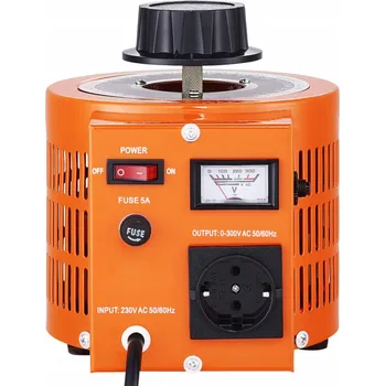 Měnič napětí SucceBuy Variabilní Transformátor s Ukazatelem 1000VA Euro Zástrčka 220V