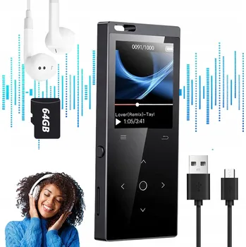 MP3 Přehrávač 64GB černá