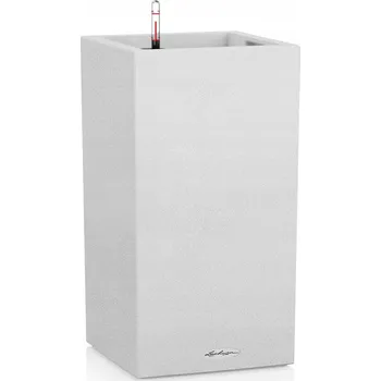 Květináč Květináč Canto Stone sloup 30 bílý křemen Lechuza