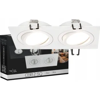 Stropní zapuštěné svítidlo Edo 7,5 W GU10 17 cm bílé