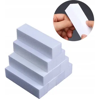 Lešticí blok Pilník na nehty - 10 Ks - bílý