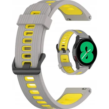 Příslušenství k chytrým hodinkám DVOUBAREVNÝ SILIKONOVÝ ŘEMÍNEK 20 MM PRO HODINKY SAMSUNG AMAZFIT GARMIN