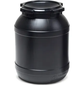 Sud Sud se širokým hrdlem a víkem typ WH 15 z polyethylenu, s UV ochranou, černý, objem 15 l