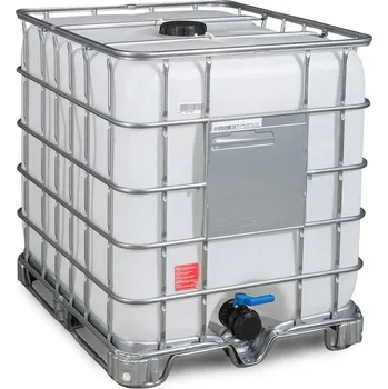 IBC kontejner IBC kontejner Recobulk, ocelové ližiny, 1000 litrů, víko DN 150, uzávěr DN 80