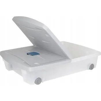 Úložný box Šuplík pod postel bezbarvá, odstíny šedé Kamai 77,5 x 59 x 16,5 cm